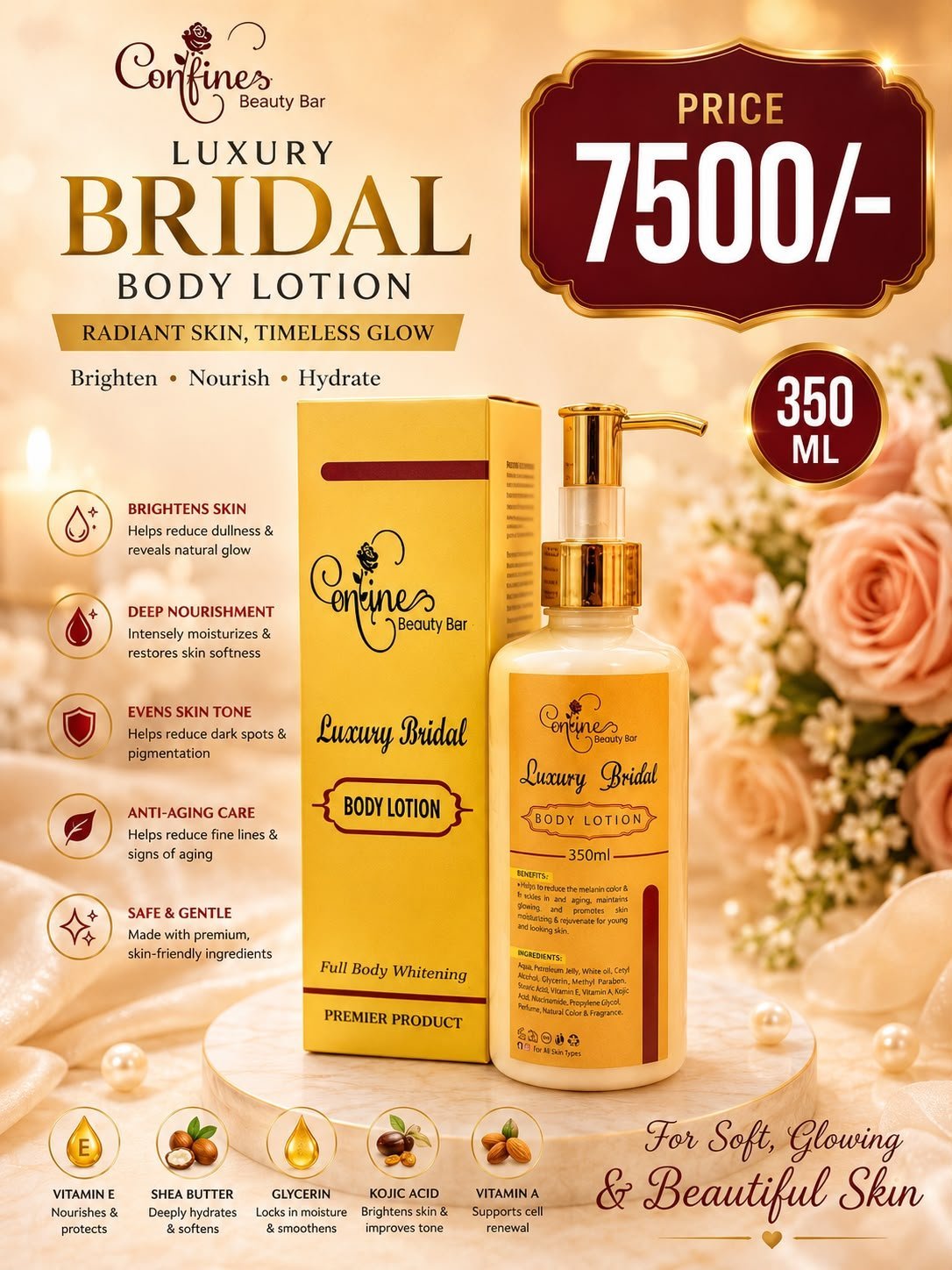 Bridal Body Lotion - Premier & Posh Whitening