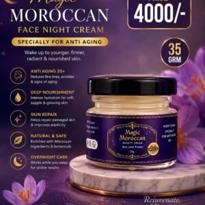 Moroccan Night Cream: The Next Generation of Radiance.