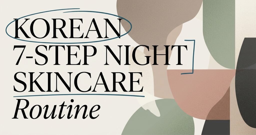 How to Layer a Korean 7-Step Night Skincare Routine